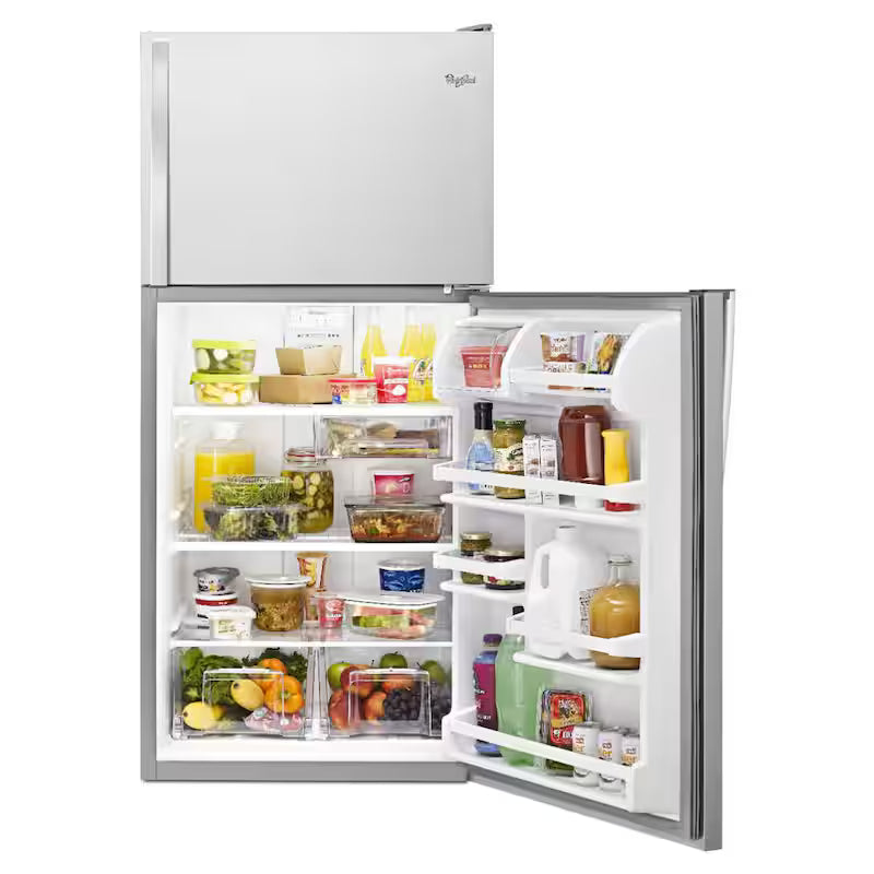 30 in. 18.3 cu. ft. Top Freezer Refrigerator Stainless Steel J814626