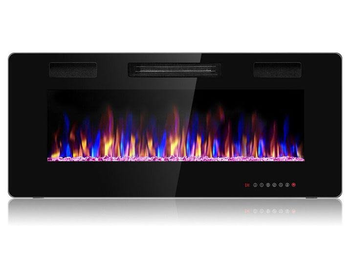 42" Recessed Ultra Thin Wall Mounted Electric Fireplace J918181