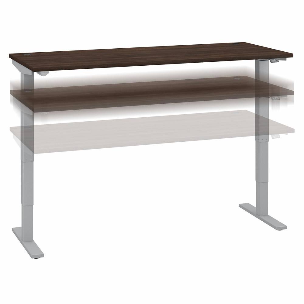 Electric Height Adjustable Standing Desk in Black Walnut G872