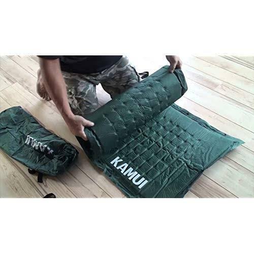 Green Self Inflating Sleeping Pad 2 inch Thick Foam Connectable J827