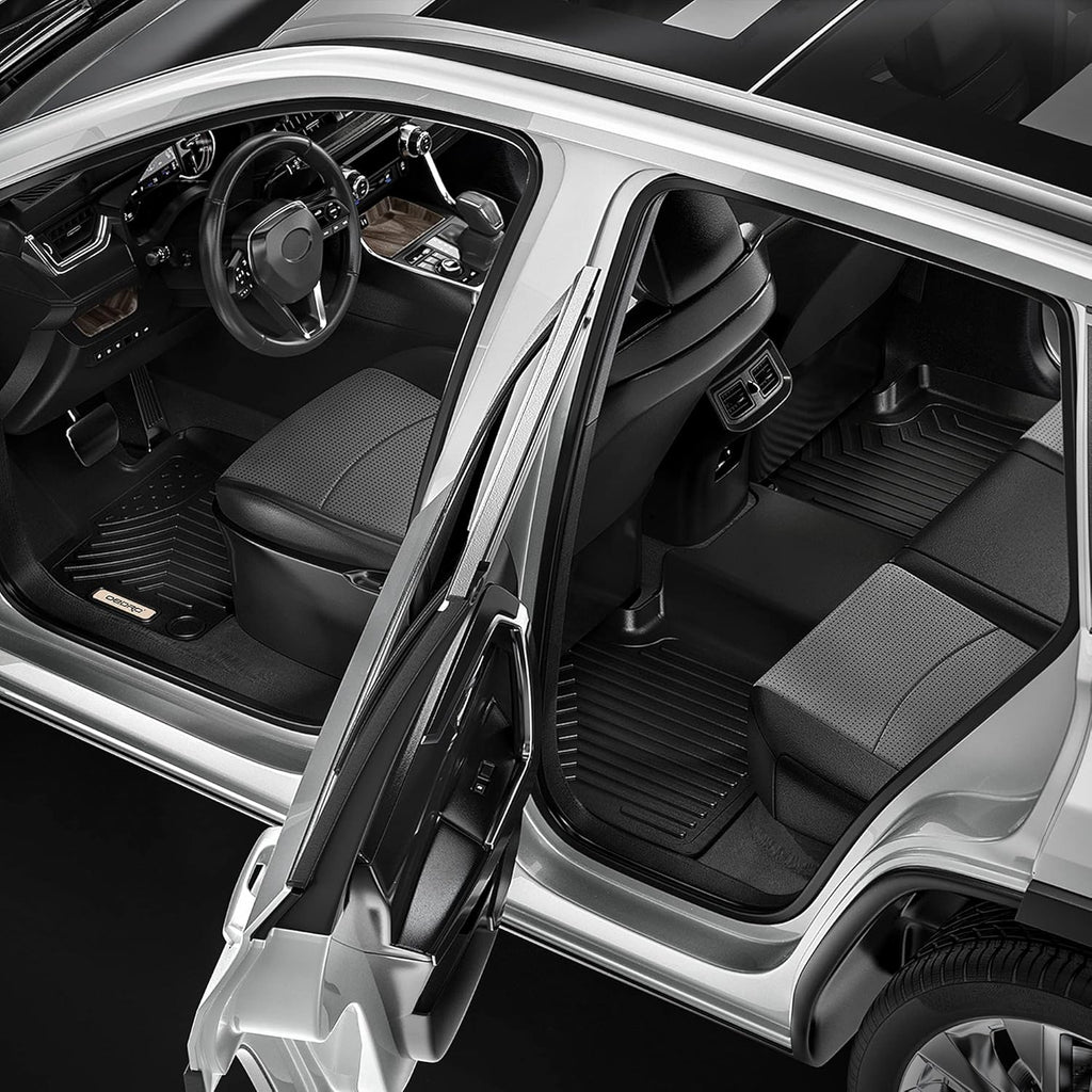 Black 2 Row TPE Floor Mats O89757