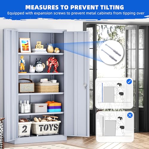 Black Steel Lockable Storage Cabinet S2071