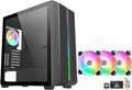 White ARGB Tempered Glass ATX Mid-Tower Gaming Case W7000