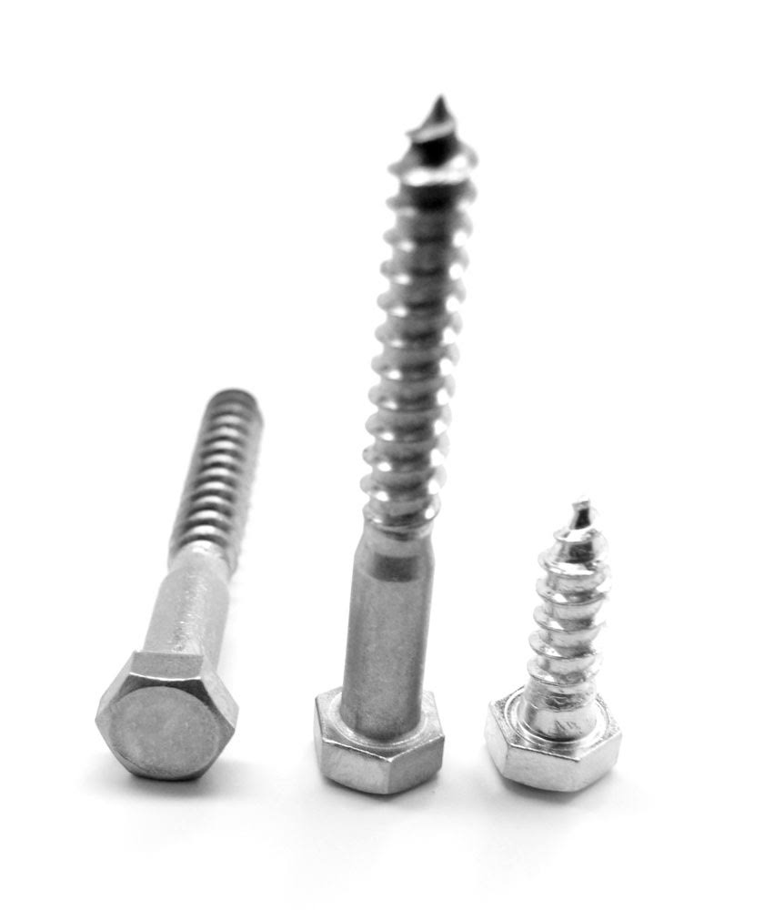 5/16x22-9 x 4 1/2x22 Hex Lag Screw Low Carbon Steel Zinc Plated E21667