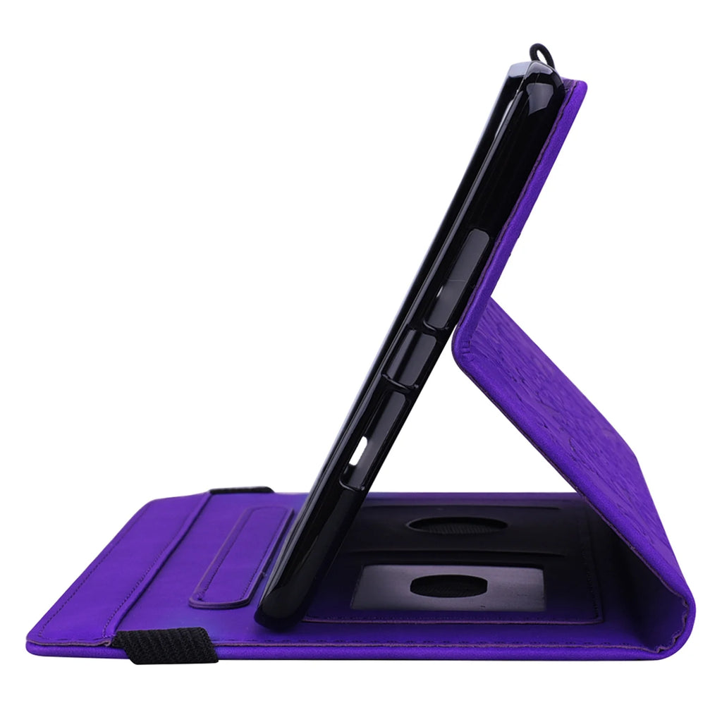 Purple Folio Stand Smart Case for iPad 10.9 inch 2022 with Pencil Holder U8538