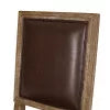 Dark Brown Faux Leather Swivel Office Chair M2789