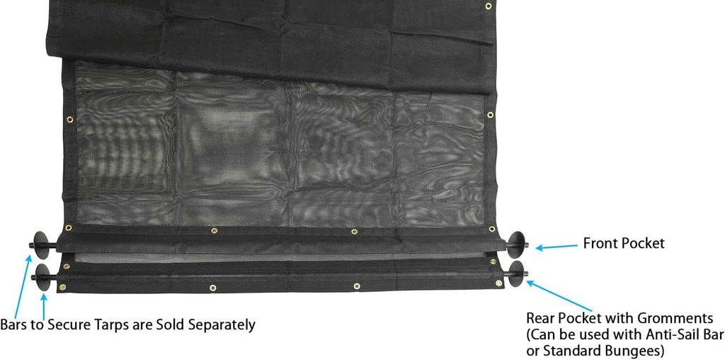 6' x 14' Vinyl Coated Mesh Tarps Pack of 2 Q190