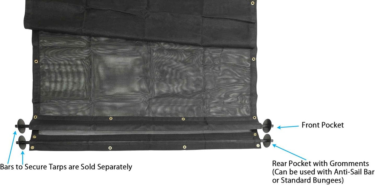 6' x 14' Vinyl Coated Mesh Tarps Pack of 2 Q190