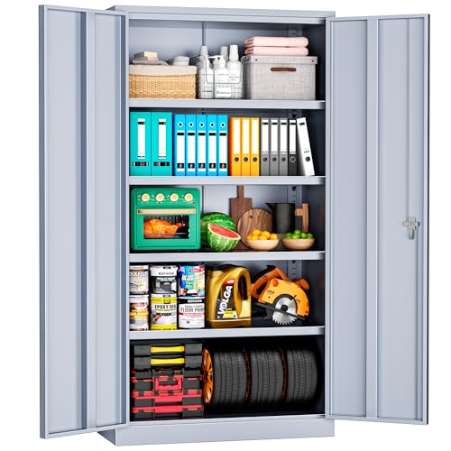 Black Steel Lockable Storage Cabinet S2071