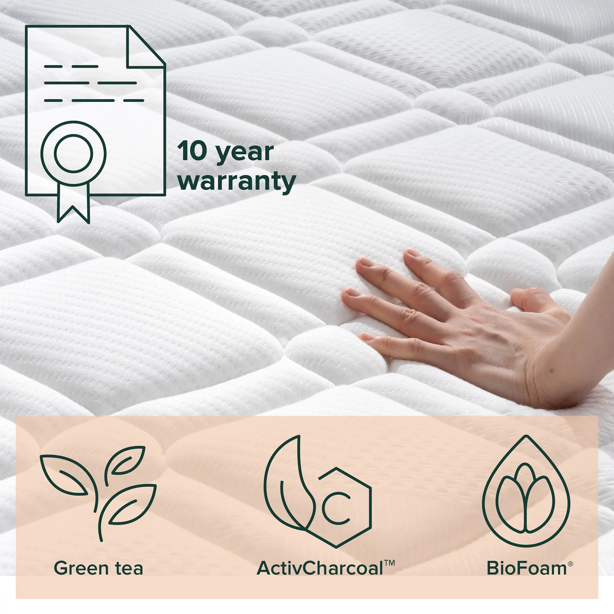 8 Gel-Infused Memory Foam Innerspring Mattress Twin N412948