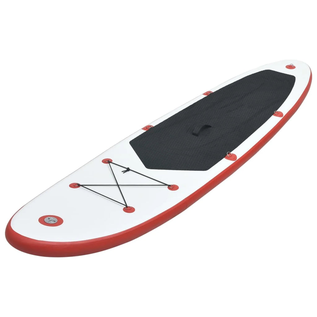Red and White Inflatable Paddle Board Set R6537