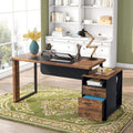 59 Inch Computer Desk with Drawers F643291