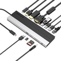 USB C Docking Station with DP HDMI VGA SD TF Card Reader Gigabit Ethernet 4 USB Ports C954