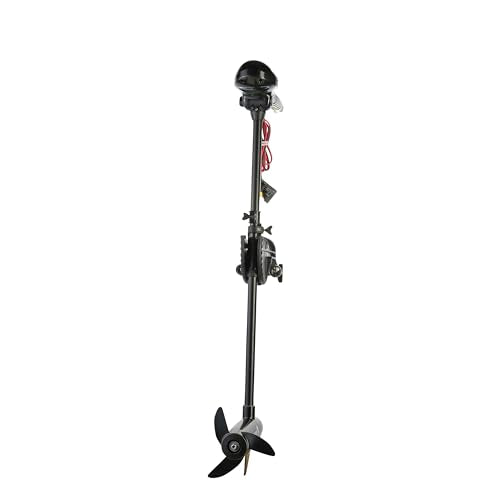 55lb Thrust Transom Mounted Saltwater Electric Trolling Motor with LED Battery Indicator (36" Shaft) G921