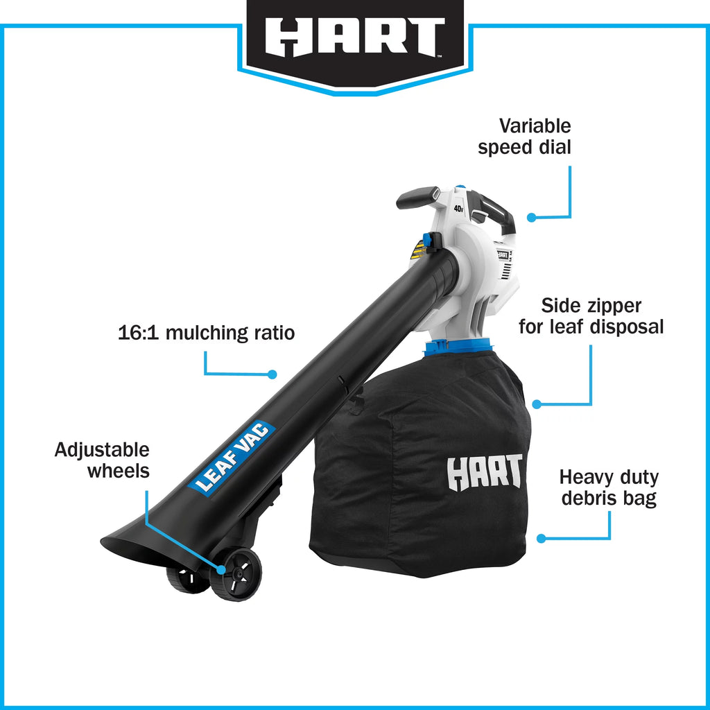 40-Volt Battery-Powered Leaf Vacuum Kit J297675