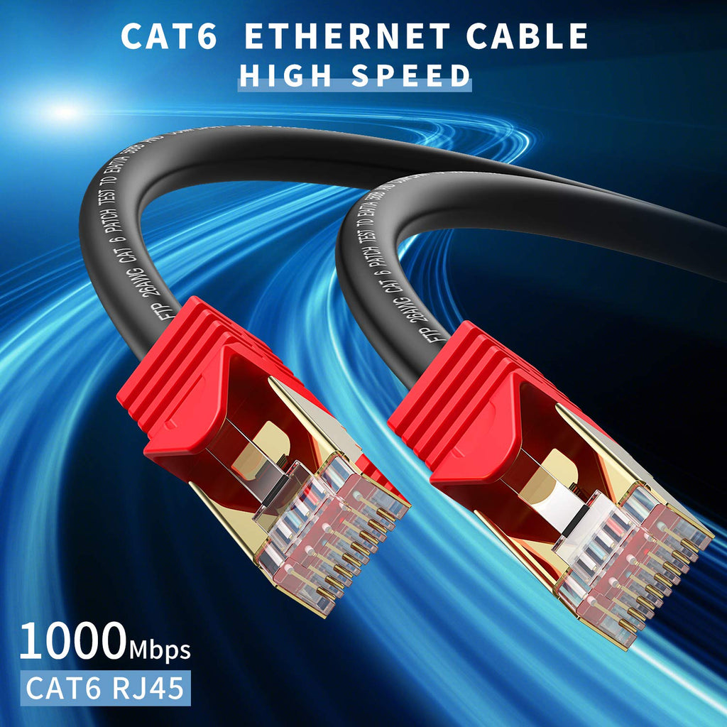 Cat6 Ethernet Cable 300ft 26AWG Heavy-Duty FTP Waterproof Direct Burial E4188