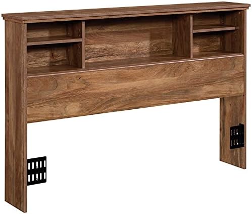 Wooden Full-Queen Bookcase Headboard in Glacier White L7057