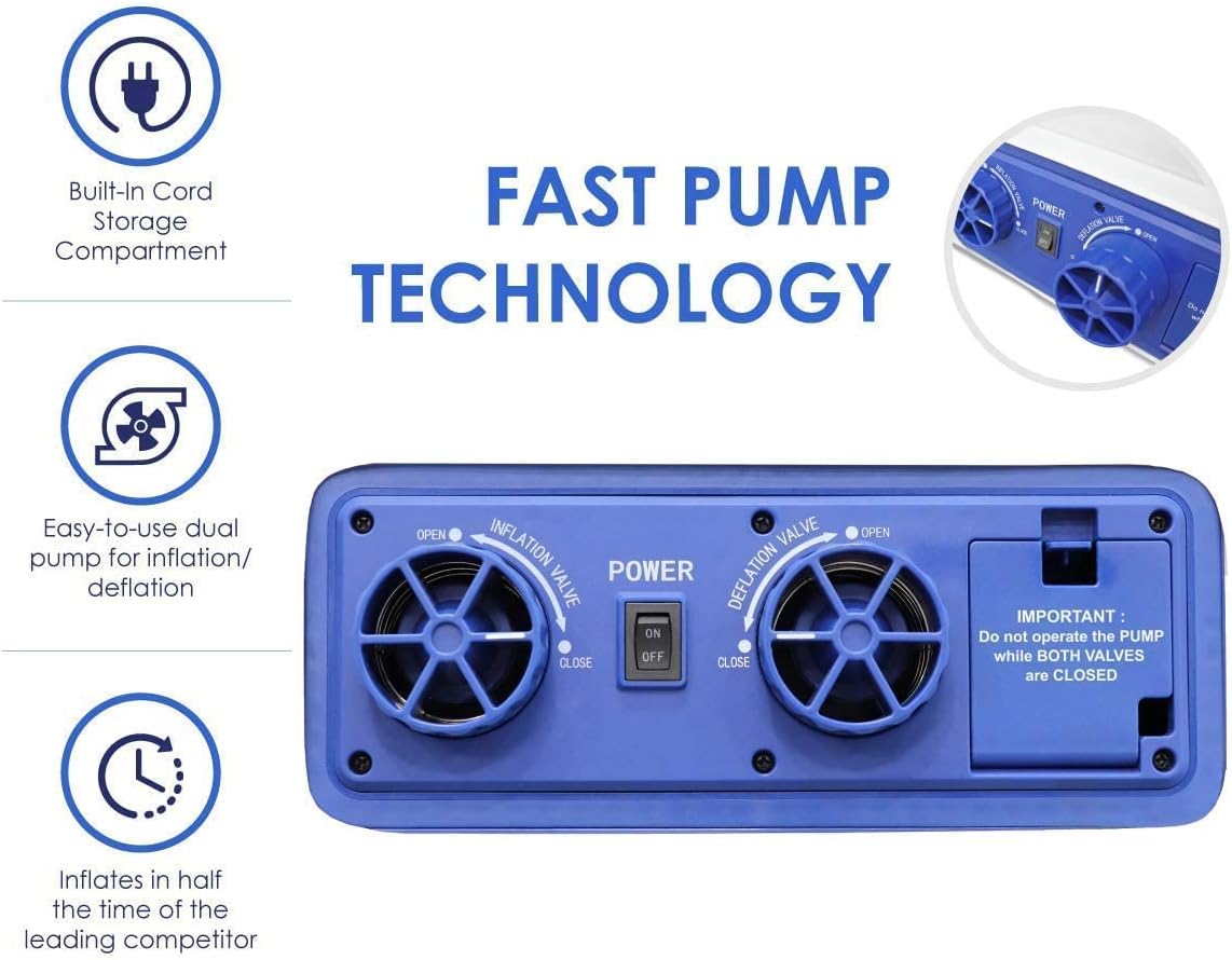 Queen Inflatable Air Mattress with Built-in Dual Pump F53736