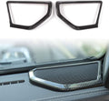Red ABS A pillar Speaker Decoration Cover Trim Stickers Pack of 2 V4113