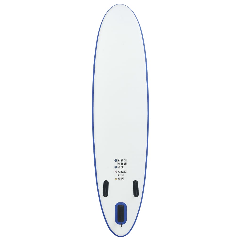 Blue and White Inflatable Paddleboard Set D5207