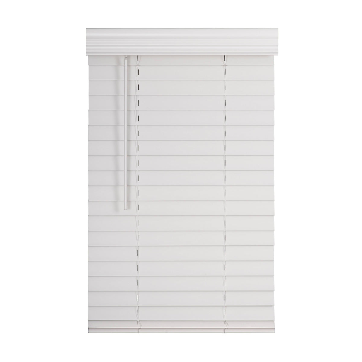 Cordless Faux Wood Blind White H4830