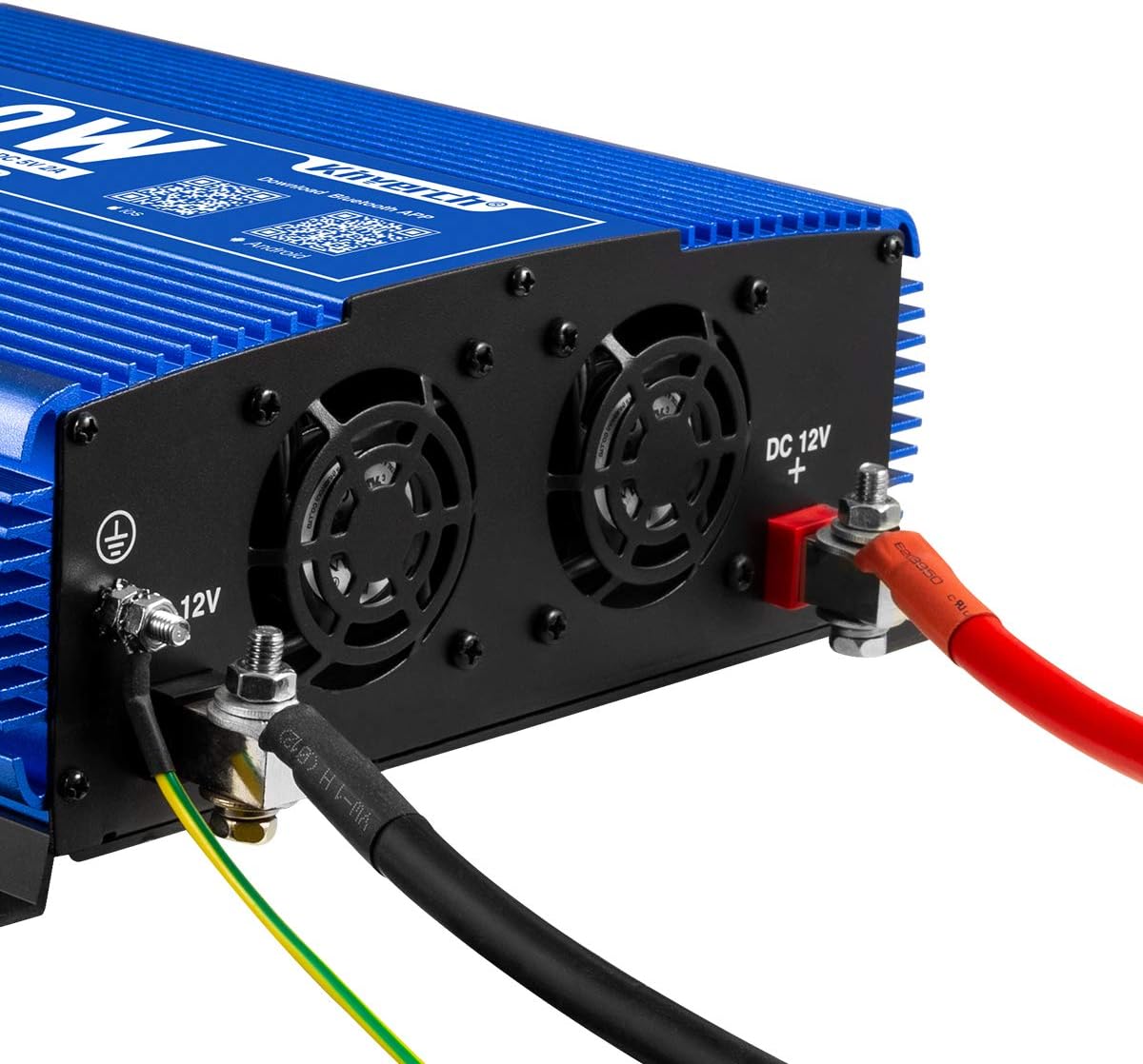 2000W Pure Sine Wave Power Inverter 12V DC to 110V AC with 3 AC Outlets & 1 USB Port X3283