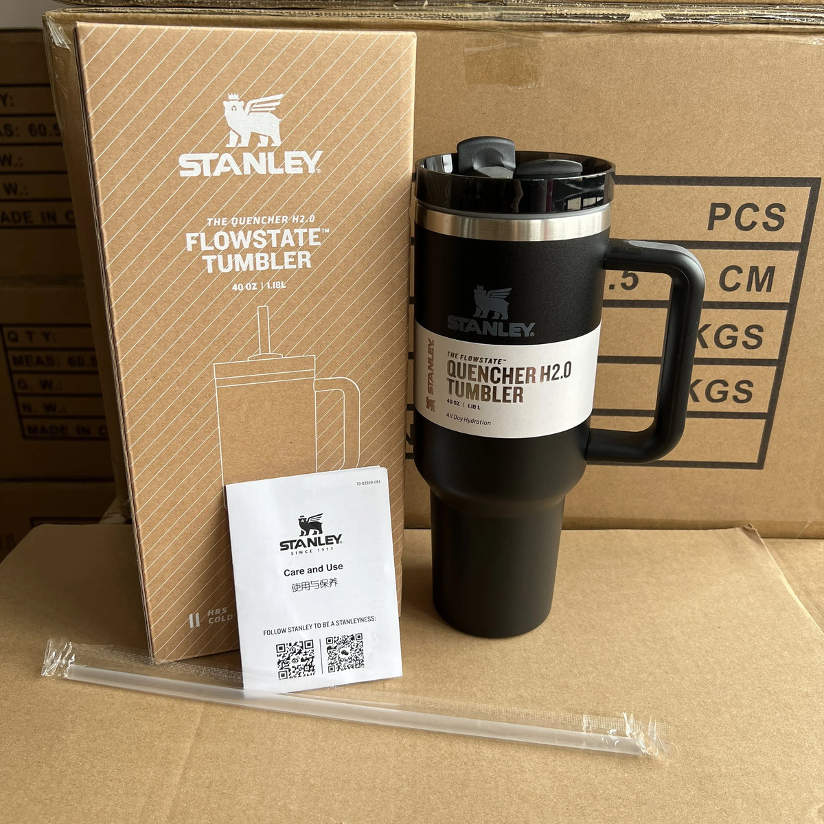 40oz Stainless Steel Tumbler Black N83585