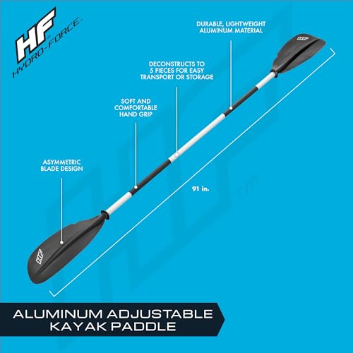 2 Pack Adjustable Aluminum Kayak Paddle W729