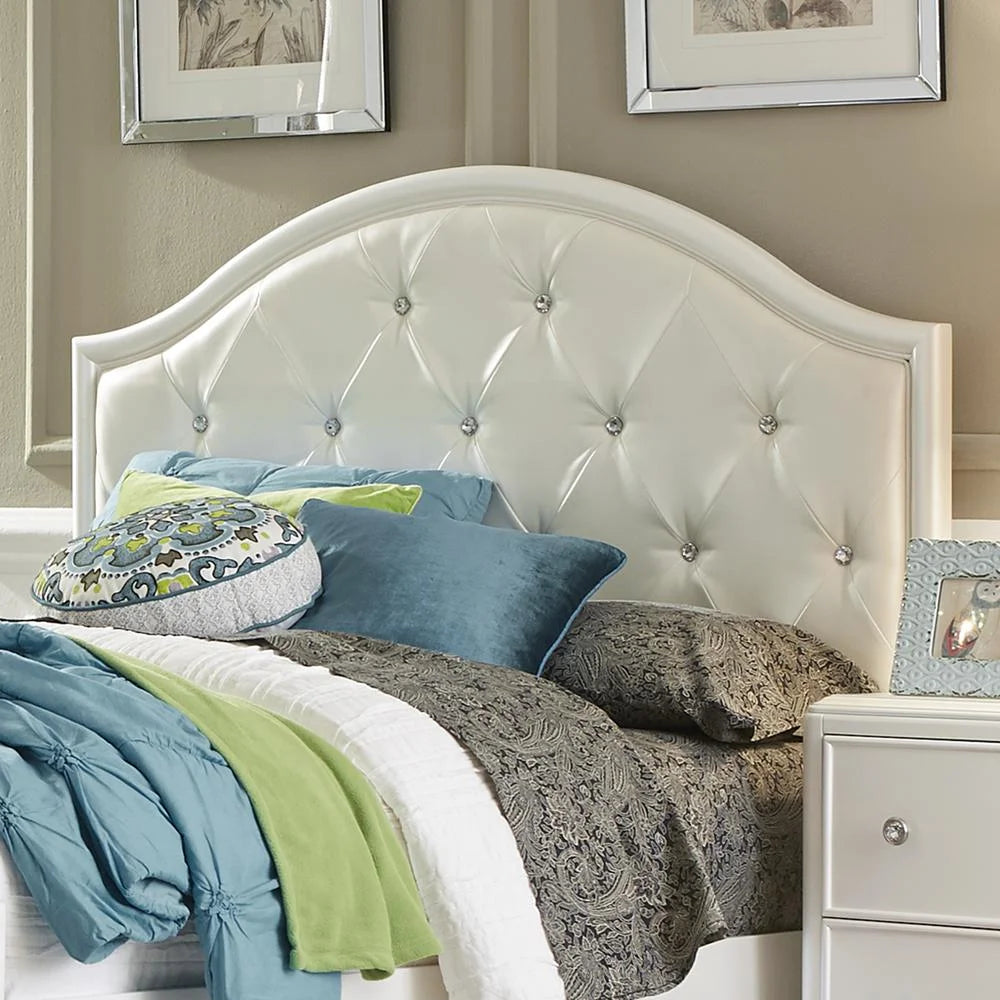 White Twin Panel Headboard D9566