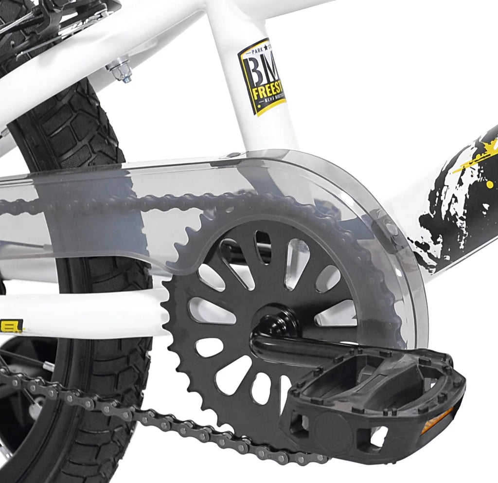 18 in. White and Black Bike A6941