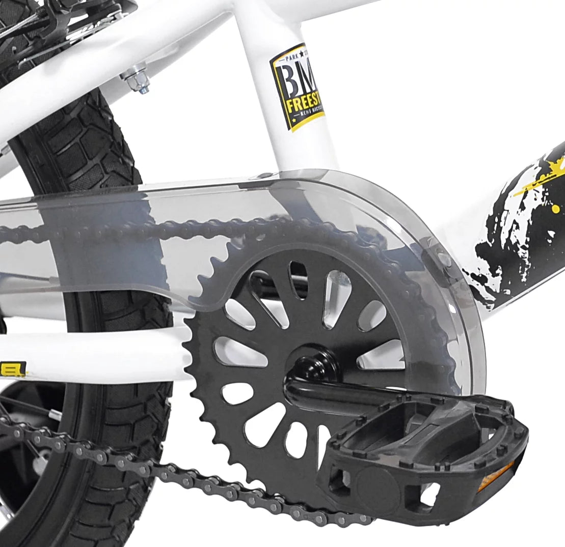 18 in. White and Black Bike A6941