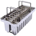 Popsicle Molds Ice Pop Maker Round Head Double Slot 85ml 20pcs H10701