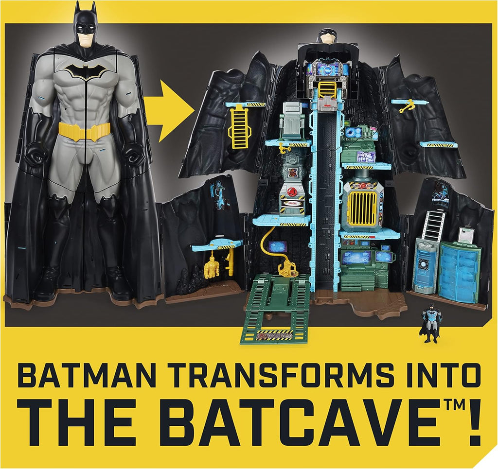 Batman Bat-Tech Batcave Giant Transforming Playset with 4” Batman Figure U6097
