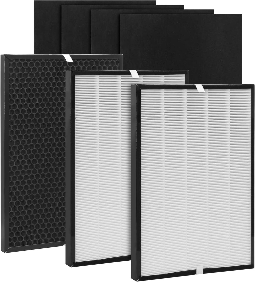 Filter Set, Compatible with Air220, Air320, 2609A, 2768A Air Purifier, 2 HEPA Filters, 1 Carbon Filter, 4 Prefilter K1500