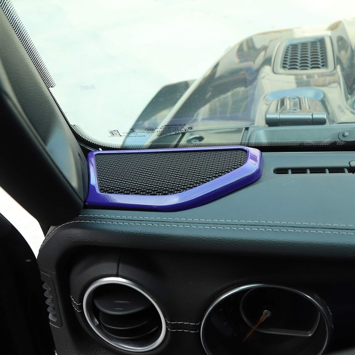 Red ABS A pillar Speaker Decoration Cover Trim Stickers Pack of 2 V4113