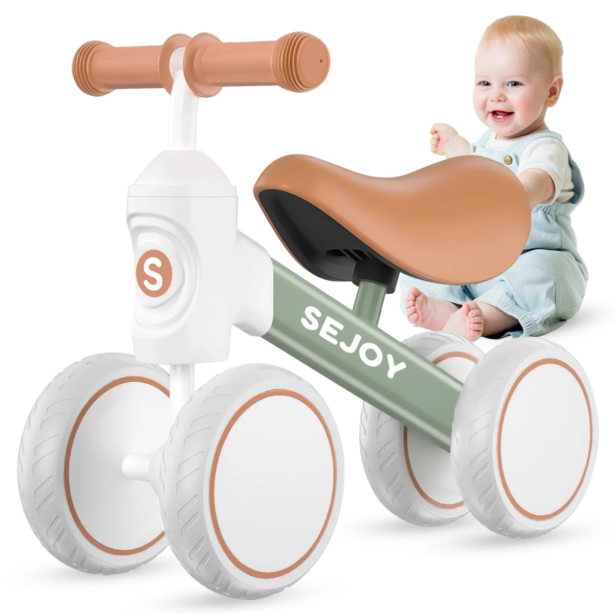Baby Balance Bike 4 Wheels Toddler Walker O3208