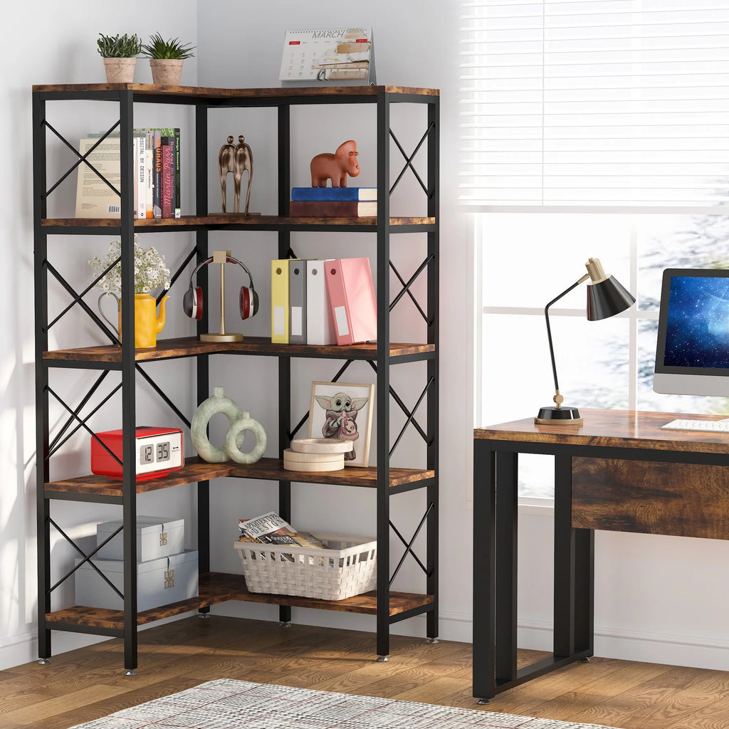 5-Tier Corner Bookshelf T25255