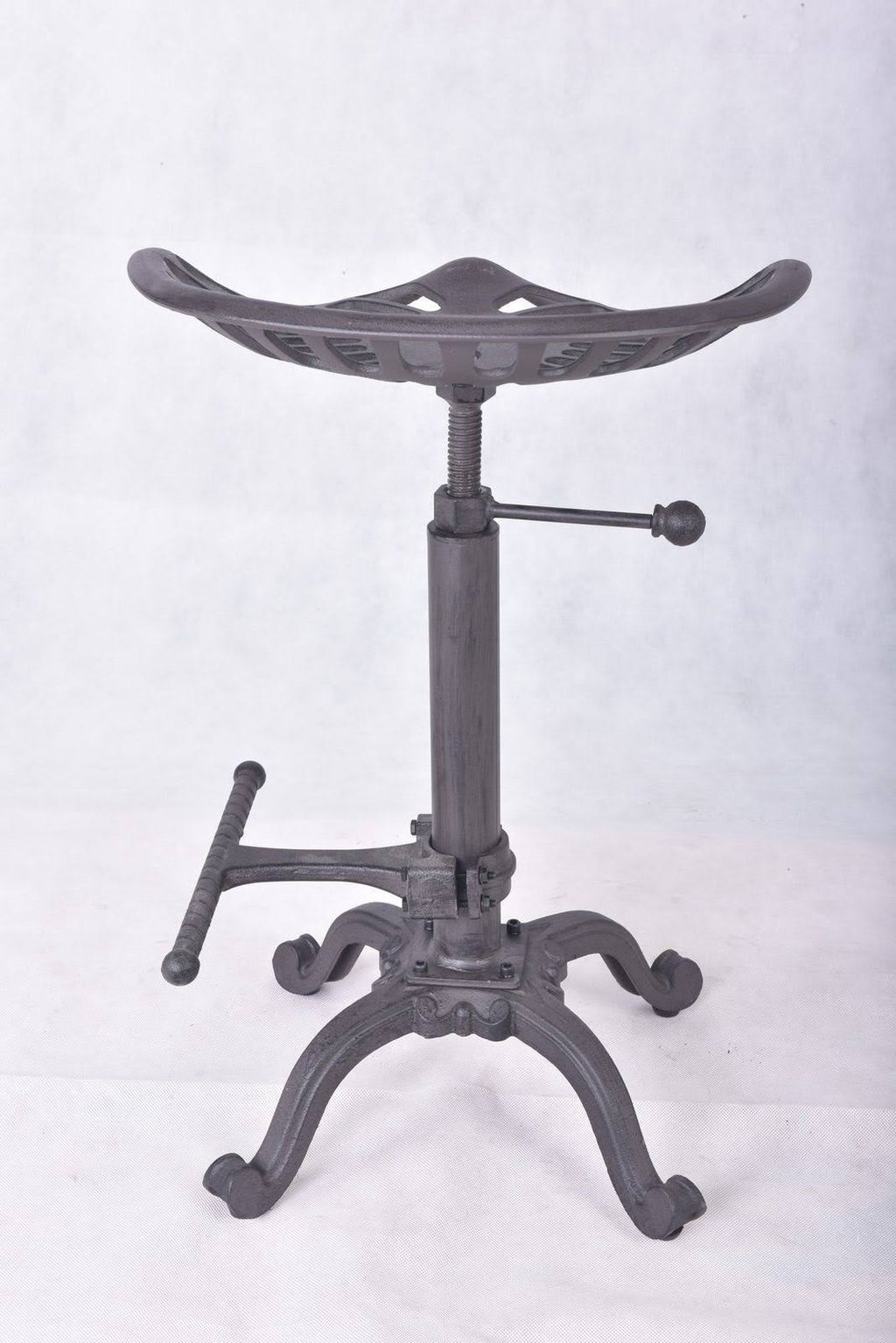 Rustic Industrial Farmhouse Tractor Seat Adjustable Bar Stool N679