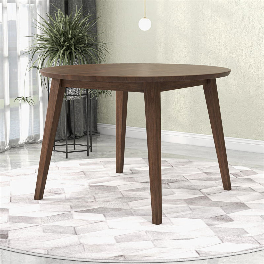 Brown Round Solid Wood Dining Table G2043