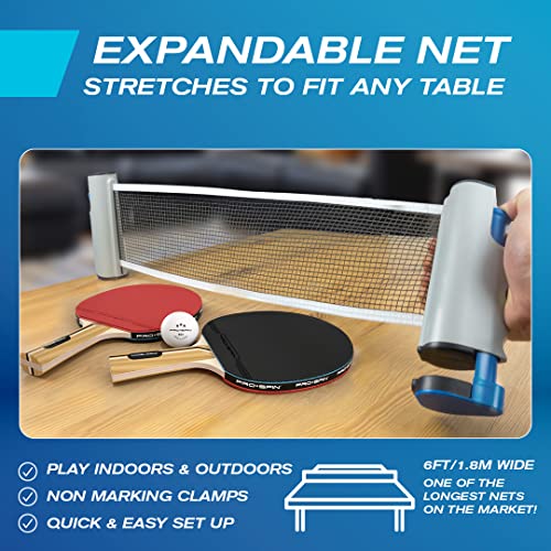 Portable Ping Pong Set with Retractable Net O594256