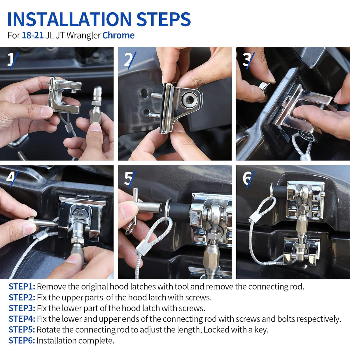 Aluminum Alloy Hood Latches Kit V453495