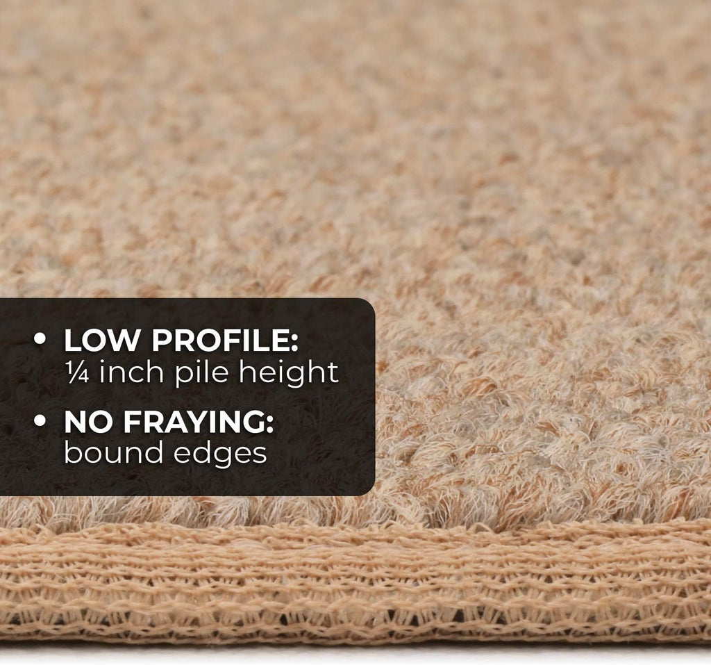 Skid-Resistant Carpet Runner Pebble Beige 24 Feet X 27 Inches P955045