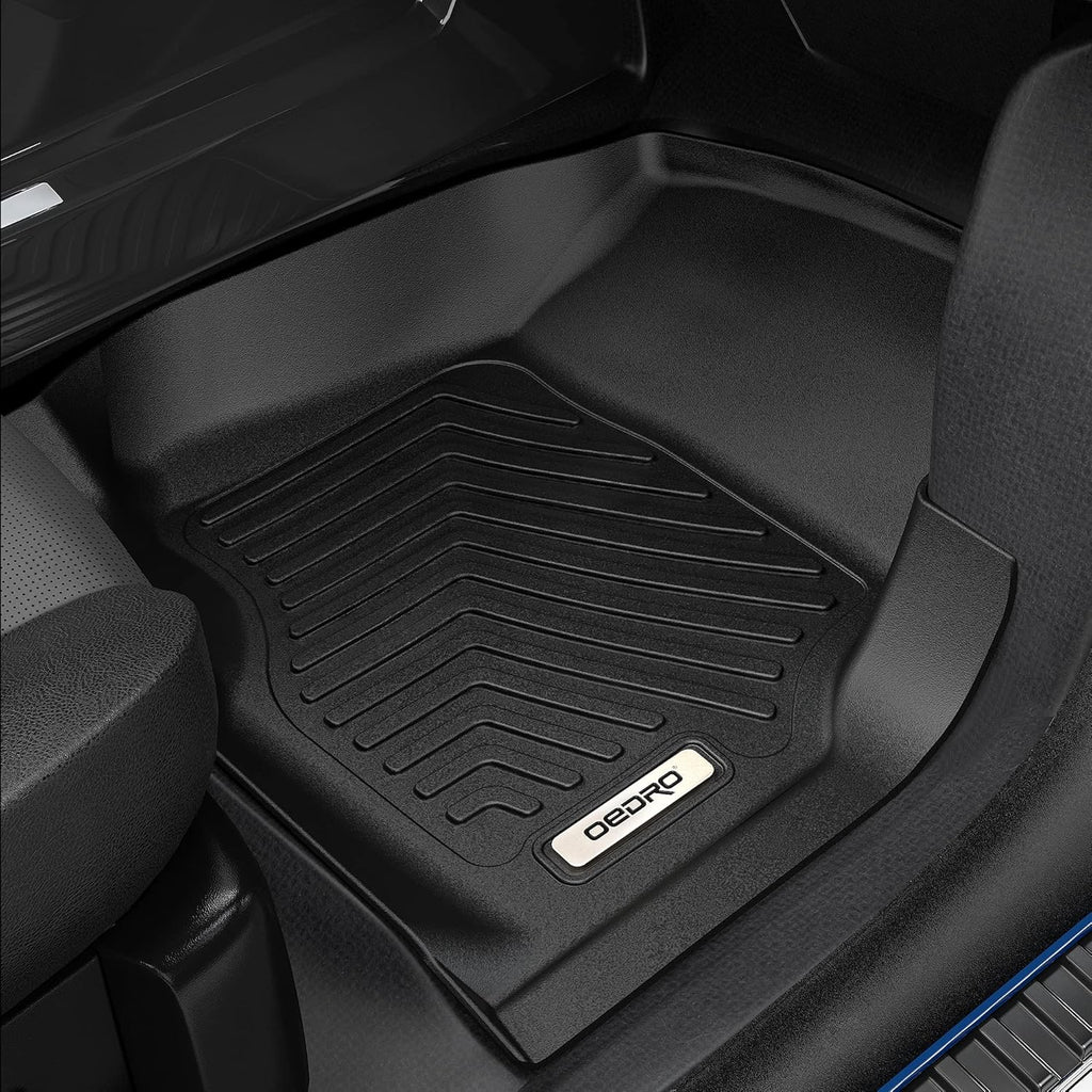 Black 2 Row TPE Floor Mats O89757