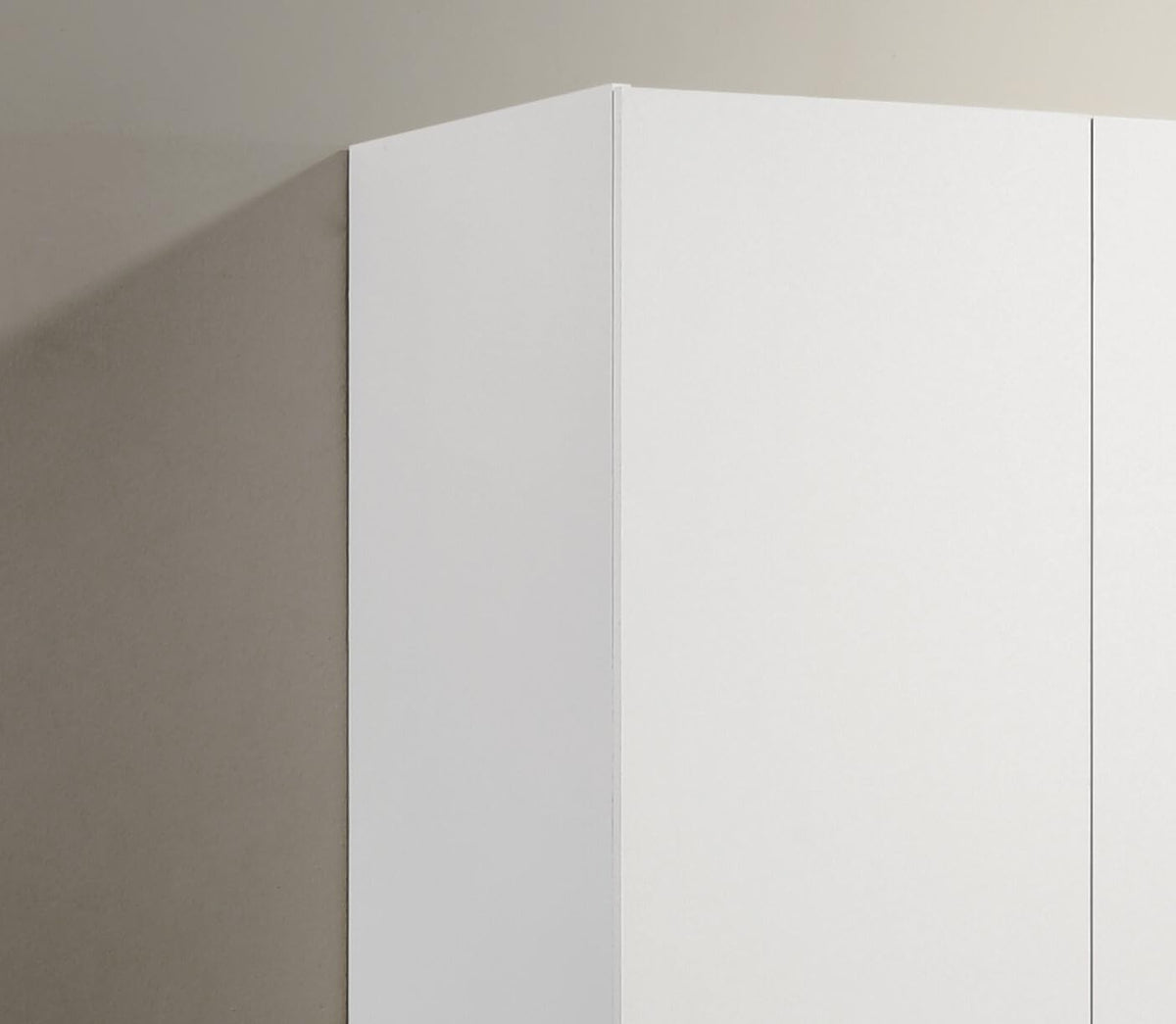 White 3 Doors Wooden Armoire Wardrobe W2188