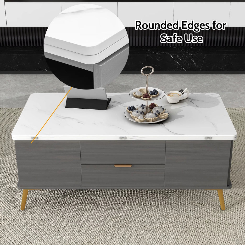 Double Lift Top Coffee Table with 4 Drawers G90996
