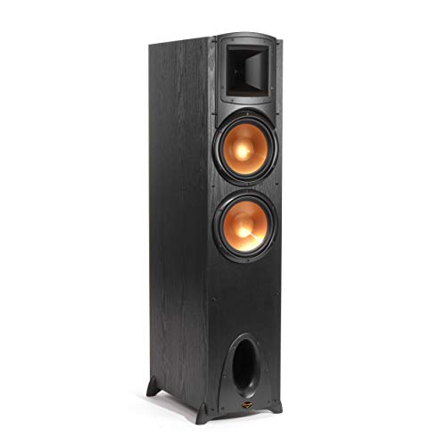 Black Floorstanding Speaker with Dual 8” Woofers R19477