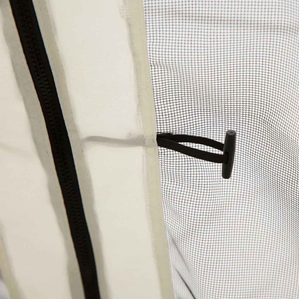 4-Panel Mesh Mosquito Netting Sidewalls with Zippers for Patio Gazebo R70534