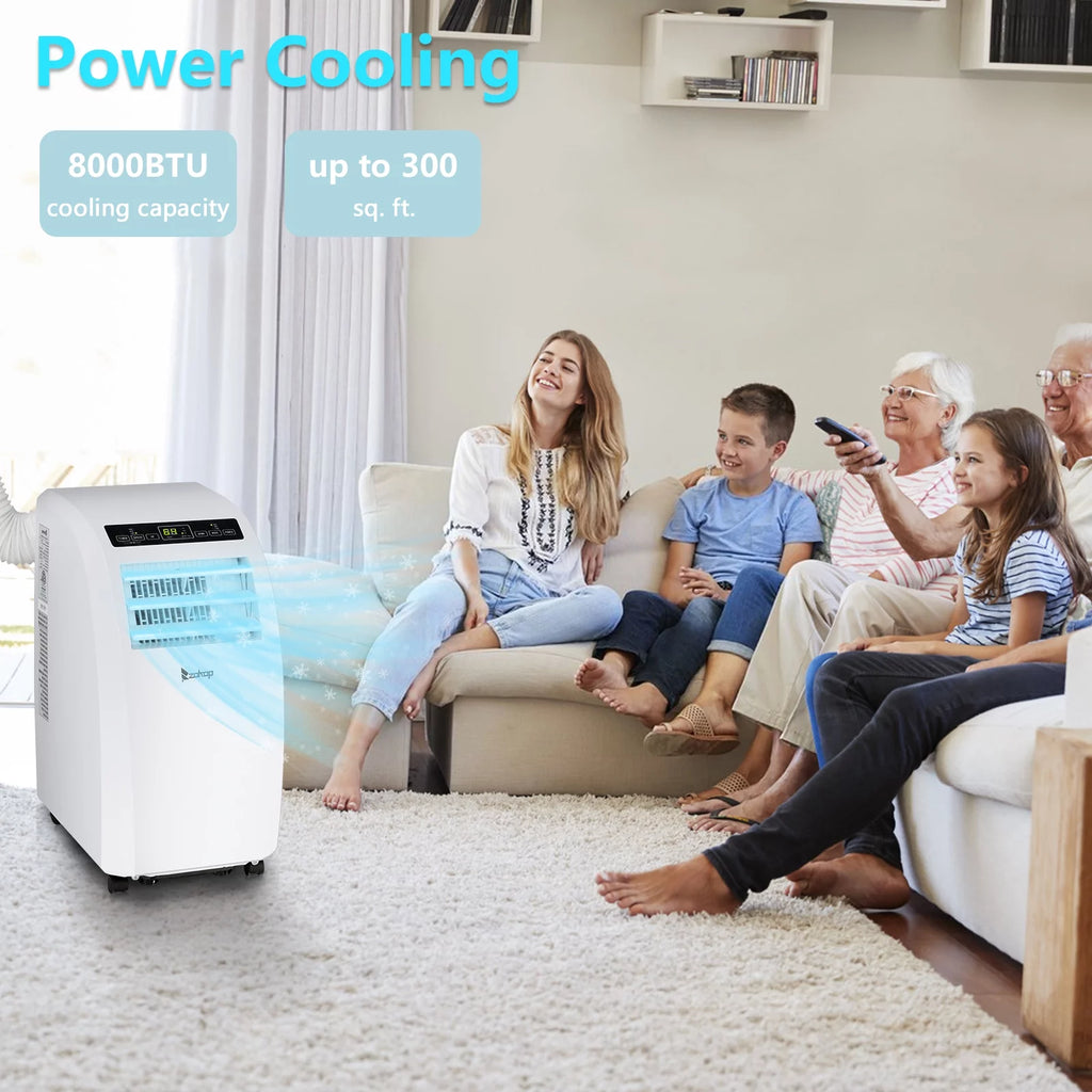 White Portable Air Conditioner X658438