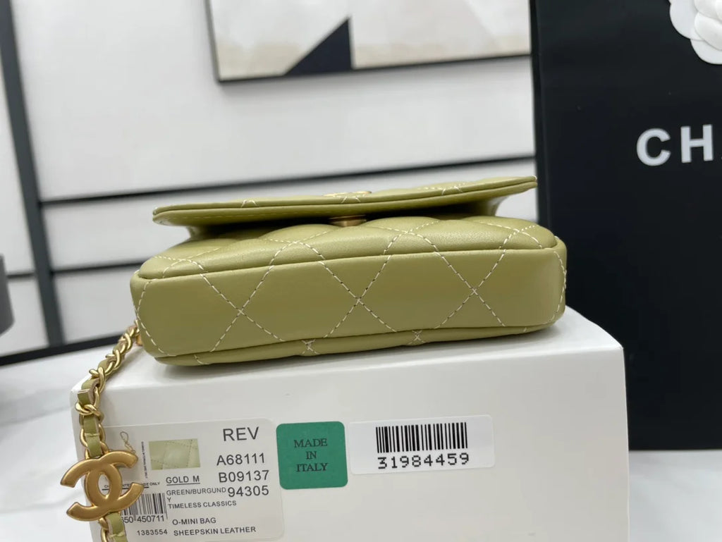 Distressed Green Women's Bags E514
