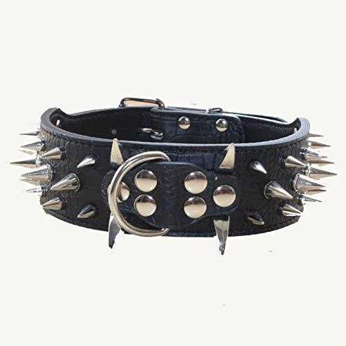 Leather Spiked Studded Dog Collars Harnesses Matching Set M6803